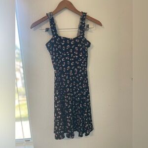 Black floral dress